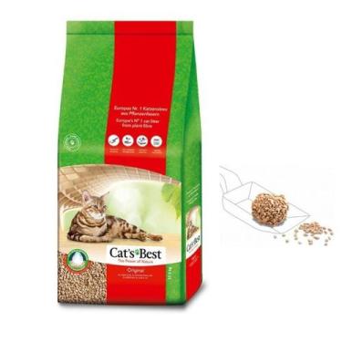 Imagem de Granulado higiênico Cats Best original 17,2Kg areia higiênica para gat