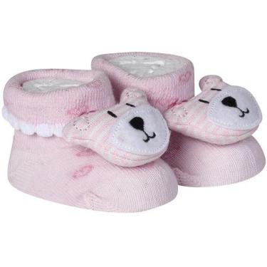 Imagem de Meia Pantufa Divertida Menina Bebê Recém Nascido Saída Maternidade Enx
