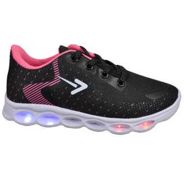 Imagem de Tenis Infantil Box 200 Ideal Para Escola Uniforme BK LED 02-Feminino