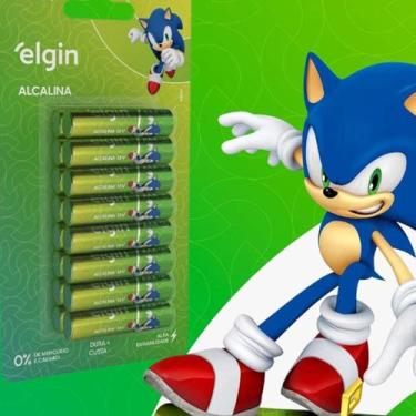 Imagem de Pilha palito Alcalina AAA 16 unidades Elgin Alta Duração 1.5V Parceria