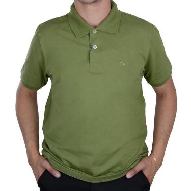Imagem de Camisa Polo Masculina Ogochi Essencial Slim Verde - 0074-Masculino