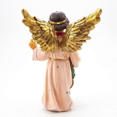 Imagem de Imagem Anjo Da Guarda Com Menino Importada Resina 18 Cm