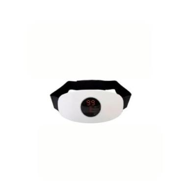 Imagem de Cinto de Emagrecimento Elétrico com Vibração Abdominal, 15 Níveis de Ajuste, Material ABS, Preto, USB, 26,5x13x7,5 cm, 1 Unidade