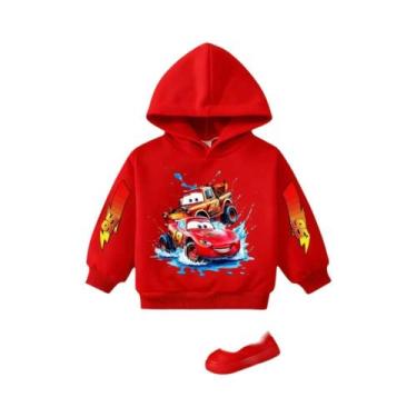 Imagem de Moletom Infantil Clássico Anime Car Story Para Meninos E Meninas De 3 