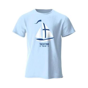 Imagem de Camiseta De Algodão Vintage Oversize Com Estampa Gráfica De Náutica Pa