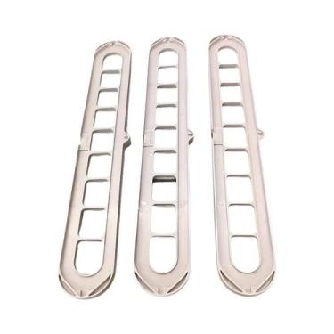 Imagem de Cabides De Plástico Dobráveis Reforçados Com 9 Furos (3 Peças)  Organi