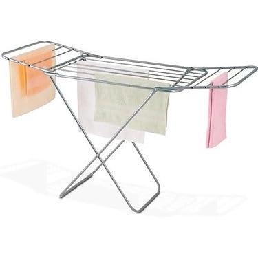 Imagem de Varal De Chao Com e Sem Abas Aço Reforçado Diversos Tamanhos Para Roupas e Toalhas(S/Abas - 80cm)