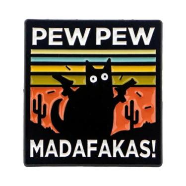 Imagem de Broches De Esmalte De Gatos Pretos Em Estilo Cartoon Anime Para Roupas