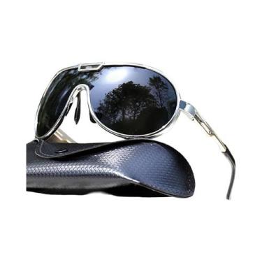 Imagem de Óculos De Sol Redondos Unissex Modernos Com Proteção UV E À Prova De V