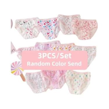 Imagem de 3 pçs bebê meninas briefs algodão crianças meninas calcinha crianças r