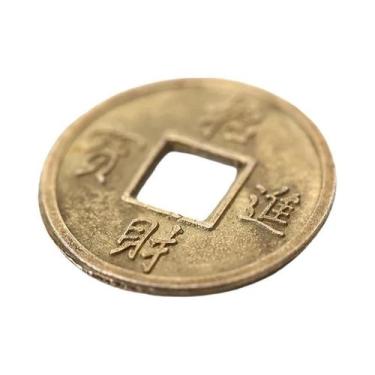 Imagem de Conjunto De 100 Moedas Antigas Chinesas De Feng Shui Para Sorte E Fort