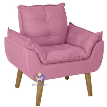 Imagem de Poltrona Opala Suede Rosê