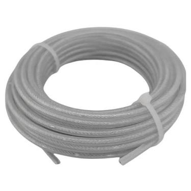 Imagem de Kit 20 Metros Fio Aco Revestido Cortador/Rocadeira De Grama 3,0mm - TO