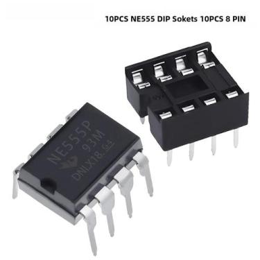Imagem de Chip Oscilador NE555 Timer IC 8 Pinos DIP, 20-50 Peças, Gerador De Pul