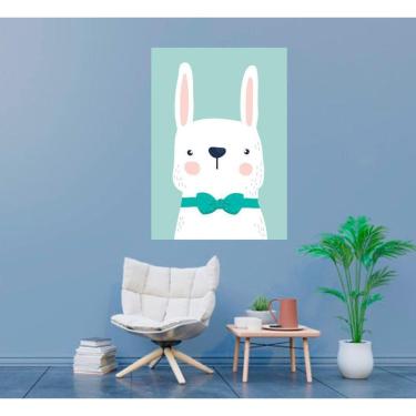 Imagem de Placa Decorativa Coelho Animal Desenho 20X30Cm