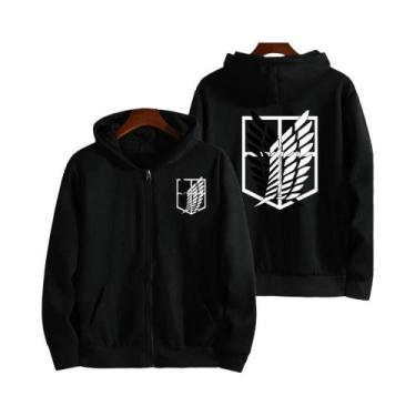 Imagem de Cardigan com zíper masculino, moletom com capuz, casual e elegante - A