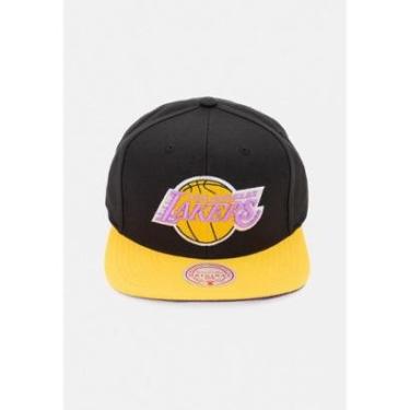 Imagem de Boné Mitchell & Ness NBA Core Basic Snapback HWC Los Angeles Lakers Masculino-Masculino