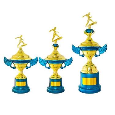 Imagem de Kit com 3 Troféus Irmossi Grande - Tamanhos 87cm, 74cm, 64cm-Unissex