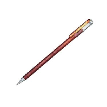 Imagem de Caneta Gel Glitter Dual Mettalic Hybrid Roller 1.0mm Pentel, Laranja/A