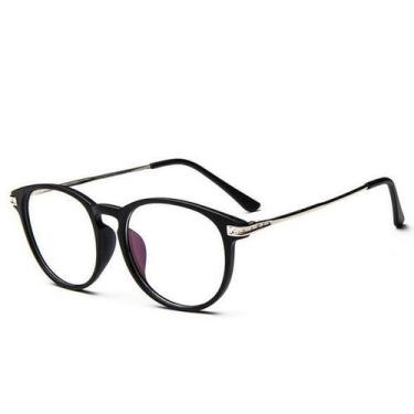 Imagem de Armação para Óculos de Grau Acetato Moderno Unissex - Vinkin, Preto fo