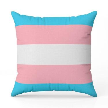 Imagem de Capa De Almofada Avulsa Estampada Bandeiras Lgbt Cores 45cm X 45cm Cor Trans