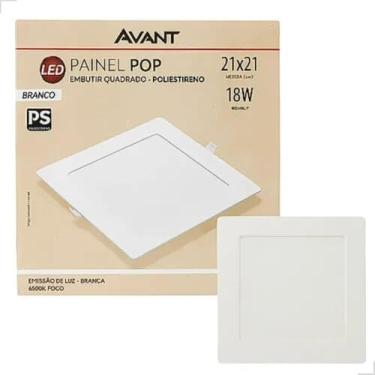 Imagem de Painel Led Luminária Plafon de Embutir 21.3cm, 18w, 6500k-Luz branca, bivolt, Avant