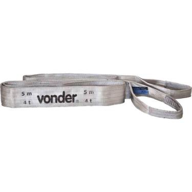 Imagem de Cinta Para Elevação de Cargas 7:1, 5,0 m, 4,0 tf, Cinza, CE 450, Vonde