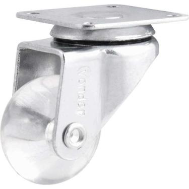 Imagem de Rodízio Giratório Leve 1.3/8", de Poliuretano, Transparente, Vonder Os