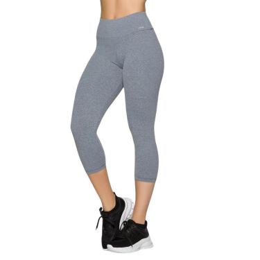Imagem de Calça legging corsário Selene Fitness - Cinza-Feminino