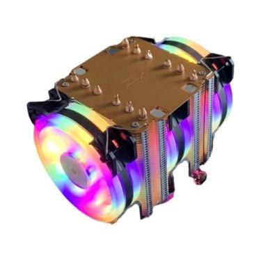 Imagem de Cooler De Ar RGB X99 Para CPU Com 6 Heatpipes Para Intel LGA 1150 1151