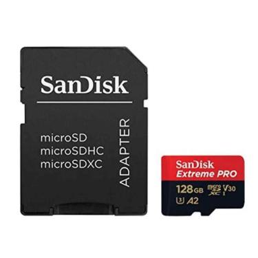 Imagem de MicroSDXC 128Gb SanDisk Extreme Pro 200Mb/s V30 U3 A2