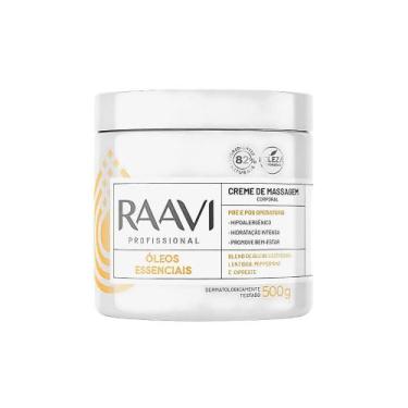 Imagem de Creme de Massagem Corporal com Óleos Essenciais 500g Raavi