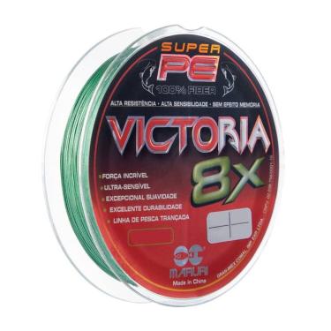 Imagem de Linha de Pesca Multifilamento Victoria 8X para Alta Sensibilidade e Resistência 0,27MM...