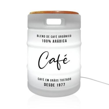 Imagem de Luminária Banco Coffee Time Tpc para Sentar e Iluminar com Uso Interno Ou Externo em Polietileno e Madeira