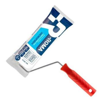 Imagem de Rolo para Pintura Fibras Especiais 15CM com Cabo Aplicação Uniforme Acabamento Suave Roma