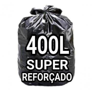 Imagem de Saco para Lixo 400 Litros Super Reforçado Parede Dupla para Resíduos Médios Pesados Pre...