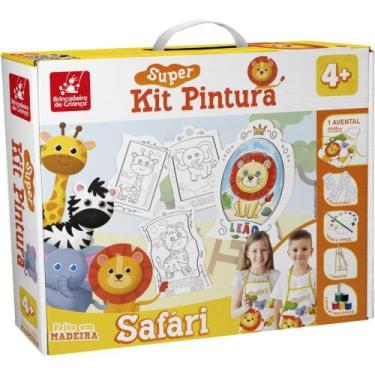 Imagem de Brinquedo para Colorir Safari Super KIT C/04 Telas - Brinc. de Crianca