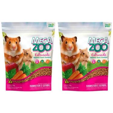 Imagem de 2un MegaZoo Extrusada Hamster E Gerbil 300g