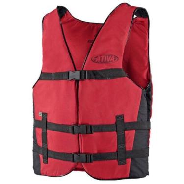 Imagem de Colete Salva Vidas Canoa 2.0 Ativa Vermelho 70kg