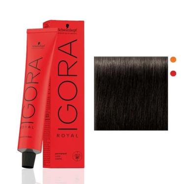 Imagem de Igora Royal 4-0 Castanho Médio Natural Tinta Alta Definição Cobre 100%
