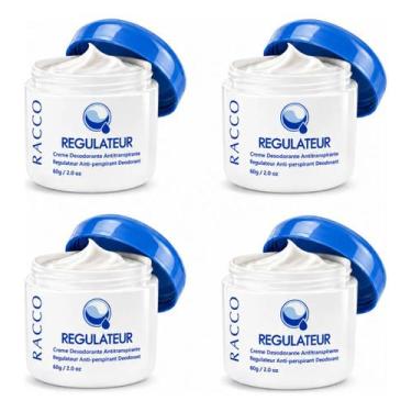 Imagem de Kit 4 Creme Antitranspirante Regulateur 60g Racco