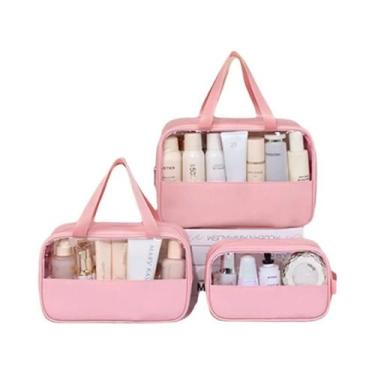 Imagem de Bolsa De Cosméticos Portátil À Prova d'Água De Grande Capacidade, Esto