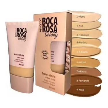 Imagem de Base líquida matte boca rosa beauty by payot 30ml alta cobertura tom 2