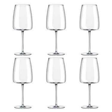 Imagem de Jogo de 6 Taças de Cristal Para Bordeaux 670 Ml Oxford Petra