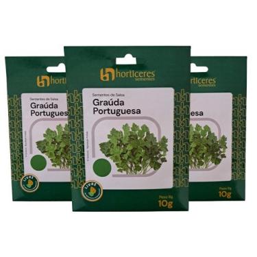 Imagem de Semente Salsa Graúda Portuguesa Horticeres 30g  Folhas Saboras Para Ac