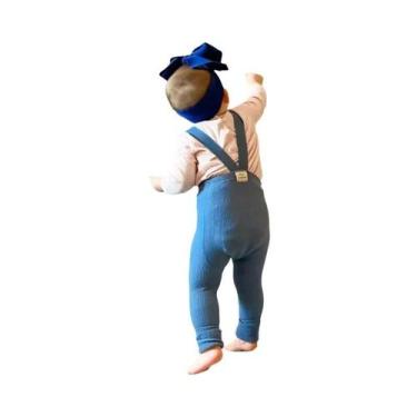 Imagem de Leggings De Cintura Alta Elástica Para Bebês (Meninas E Meninos) - Mei