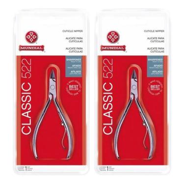 Imagem de Kit 2 Alicates De Cutícula Classic 522 Mundial Profissional - Congratu