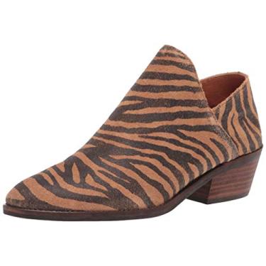 Imagem de Lucky Brand Bota feminina Fausst Ankle Boot, Natural, 6.5
