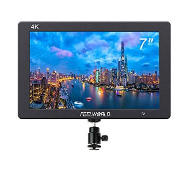 Imagem de FEELWORLD Monitor de vídeo arquivado com câmera T7 7" 4K, Full HD 1920x1200 IPS Screen Video Assist DSLR com foco máximo do monitor com 4K HDMI 8V DC in/Out