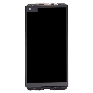 Imagem de LIYONG Peças sobressalentes de reposição para tela LCD e digitalizador conjunto completo com moldura para LG V20 (preto) peças de reparo (cor preta)